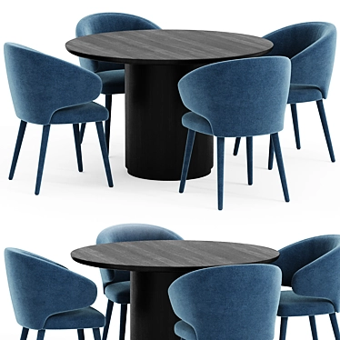 Luxury Eichholtz Cardinale Dining Set 3D model image 1 