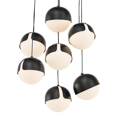 Modern LED Pendant Lighting Solution 3D model image 1 