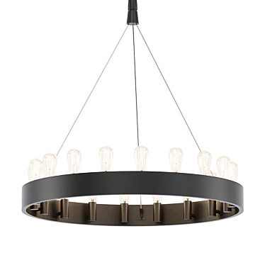 Elegant Candelaria Chandelier 3D model image 1 