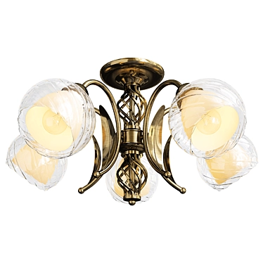  Elegant Modern Chandelier Light Fixture 3D model image 1 