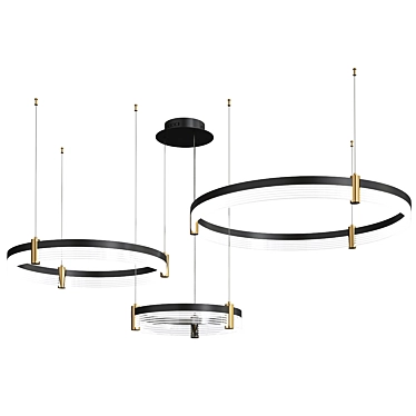 Sleek Mercury Pendant Light Fixture 3D model image 1 