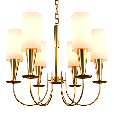 Metal Whirligig B Pendant Lamp 3D model image 1 