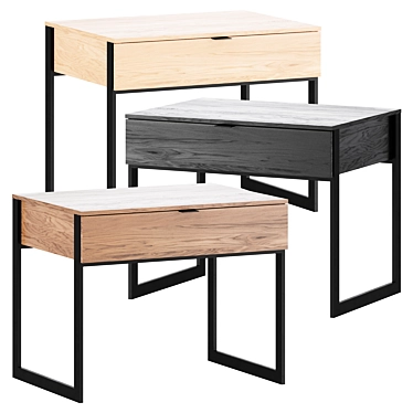 MAKON Bedside Table 3D model image 1 