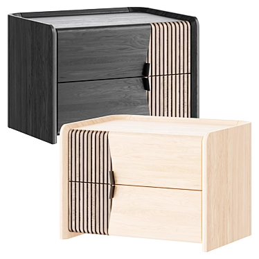 Avana Bedside Table 3D model image 1 