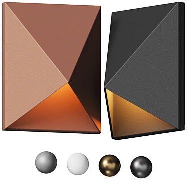 Triform Compact LED Wall Bra 3D model image 1 