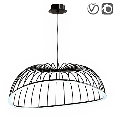 Celeste LED Ceiling Light 3D model image 1 