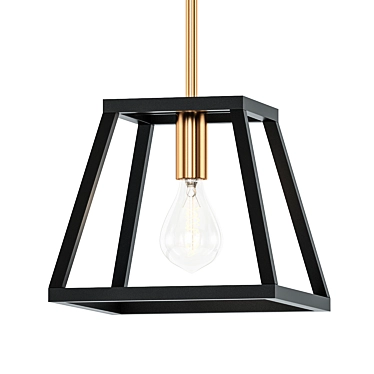 Modern Geometric Pendant Light 3D model image 1 