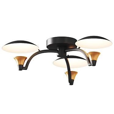 Elegant Caswell Ceiling Light 3D model image 1 
