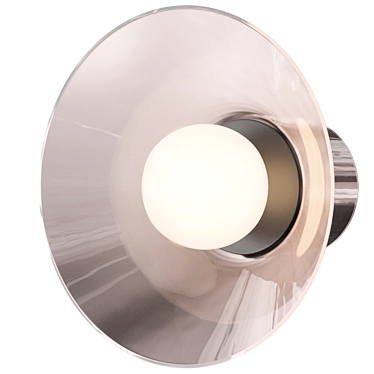 Lens Made Wall Light Glass 3D model image 1 