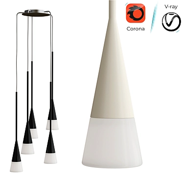 Modern LANK Collection Lamp 3D model image 1 