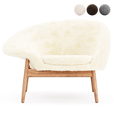 Modern Sheep Lounge Chair by Hans Olsen 3D model image 1 