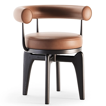 Sleek Indochine Chair 3D Model 3D model image 1 