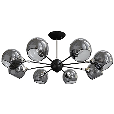 Elegant Lagos Ceiling Light Fixture 3D model image 1 