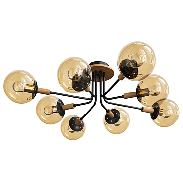 Vintage Oxford Ceiling Lamp 3D model image 1 