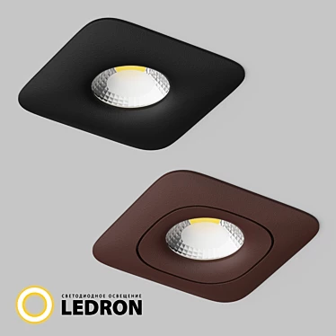 IP20 Recessed LED Spotlights Set 3D model image 1 