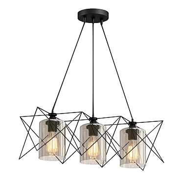 Elegant Modern Pendant Light Fixture 3D model image 1 