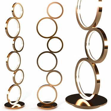 Modern Kylie Floor Lamp Fixture 3D model image 1 