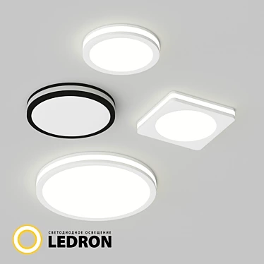 IP44 Recessed Light Fixture 3D model image 1 