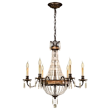 Feiss Bellini6 Chandelier Light Fixture 3D model image 1 