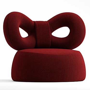  Qeeboo RIBBON Armchair: Fabric Elegance 3D model image 1 