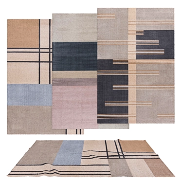 Variety Rug Set for Renderings 3D model image 1 