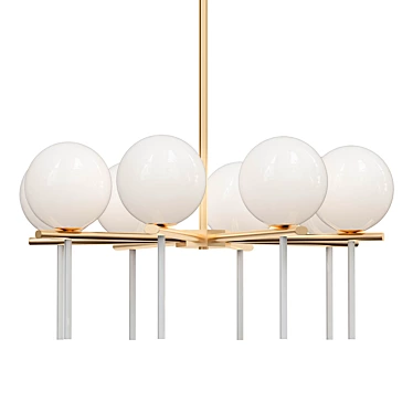 Luxury Keplero Chandelier: Exquisite Elegance 3D model image 1 