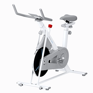 Colorful Cross-X Spinbike: Visual Appeal 3D model image 1 