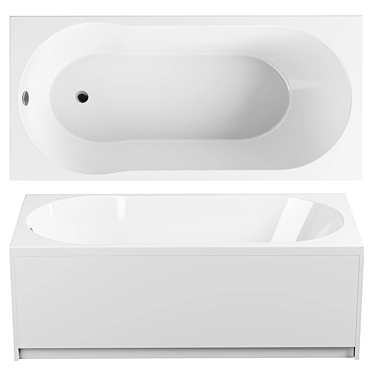 Stworki Helsinki Acrylic Bath 150x70 3D model image 1 