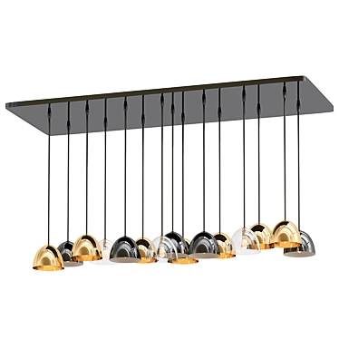 Modern Bombarda Hanging Lamp Fixture 3D model image 1 