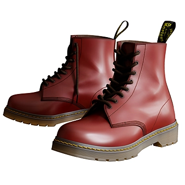 Classic Dr. Martens 1460 Boots 3D model image 1 