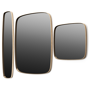 Elegant Soft Mirror by Gallotti Radice 3D model image 1 