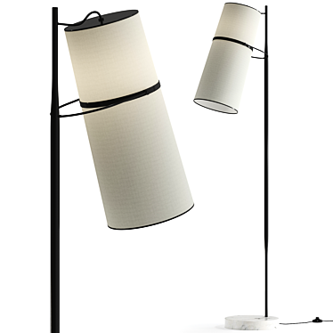 Modern Huxe Franco Floor Lamp 3D model image 1 