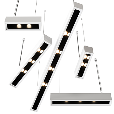 Nis 1200 White Line Pendant 3D model image 1 