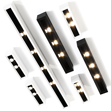 White Line Nis 1200 Ceiling Lamp 3D model image 1 