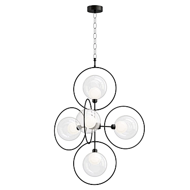 Sleek Lightstar Alfa Pendant Chandelier 3D model image 1 