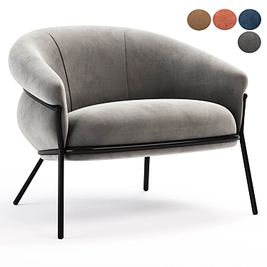 Modern Grasso Armchair 2015 Model 3D model image 1 