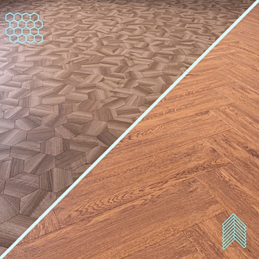 Wooden Floor Model Kit 3D model image 1 