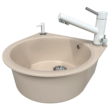 Modern TONAMI EV Metal Sink 3D model image 1 