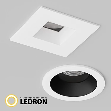 Compact IP44 Recessed Spotlights 3D model image 1 