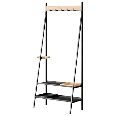 Benjamin Coat Stand: Organize Stylishly 3D model image 1 