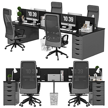 IKEA Office Suite - Workstation 10 3D model image 1 