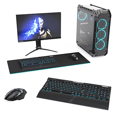 Gamer's Dream PC Bundle Set 3D model image 1 