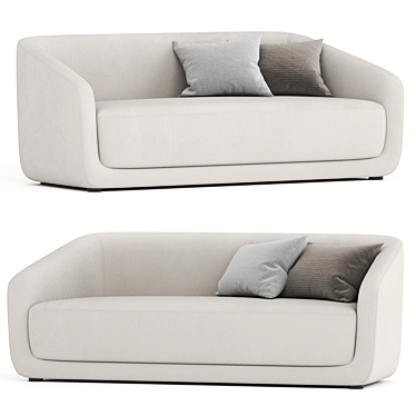 Modern Trapeze Sofa Design 3D model image 1 