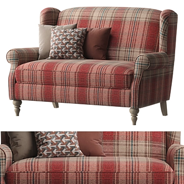 Modern Next Sherlock Small Sofa 3D model image 1 