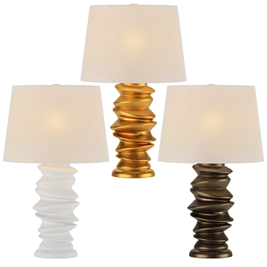 Elegant Karissa Table Lamp 3D model image 1 