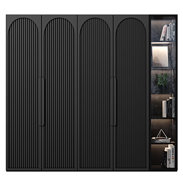 Versatile Modular Wardrobe & Shelving 3D model image 1 