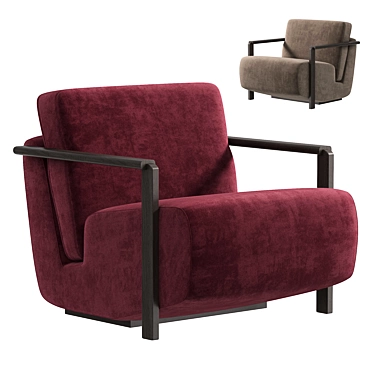 Luxury Franck Armchair Haymann Furnishing 3D model image 1 