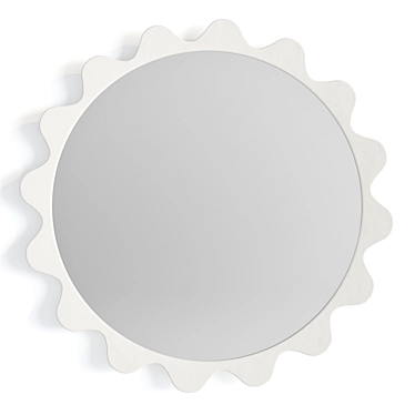 Modern Wave Mirror by West Elm 3D model image 1 