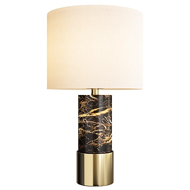 Elegant Resin Table Lamp 3D model image 1 