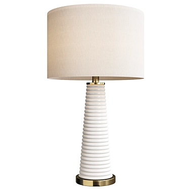 Elegant Piera Table Lamp 3D model image 1 